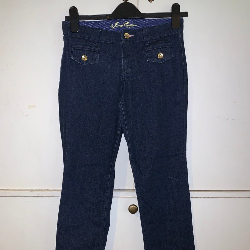 Juicy Couture Girls Dark Wash Denim Bootcut Jeans